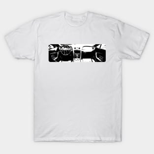 Dark Car Interior Silhouette T-Shirt